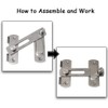 Gasea 6 Packs Stainless Steel Gate Latches Bar Latch Safety