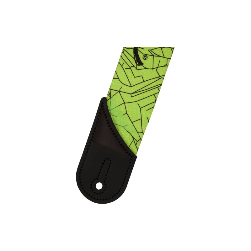 Jackson Cracked Mirror Strap, Guitar Accessories, Green, 2in