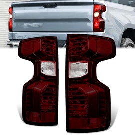 D SOLUTIONS Tail Light Assembly Compatible with Chevy Silverado 1500 2500 HD 3500 HD 2019-2024 Left Right Tail Lamps Black Housing GM2800308 GM2801308 84554656 84554657