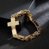 FIGEDY Stainless Steel Cross Bracelet for Men and Women -