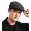 Comilaka Men's Flat Cap Barret Cap Gatsby Peaked Cap Adjustable