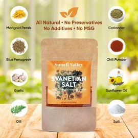 Suneli Valley Svanetian Salt | Traditional Georgian Herb & Spice Blend - Gourmet Seasoned Salt | All Natural (3.5oz) | 3-Pack