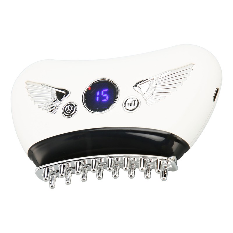 Electric Meridian Massage Brush 16 Gears Hot Compress Microcurrent Body