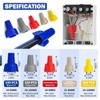1000 Pcs Red Winged Wire Connectors, Electrical Wire Caps for