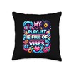 My Playlist Is Full of Vibes Throw Pillow