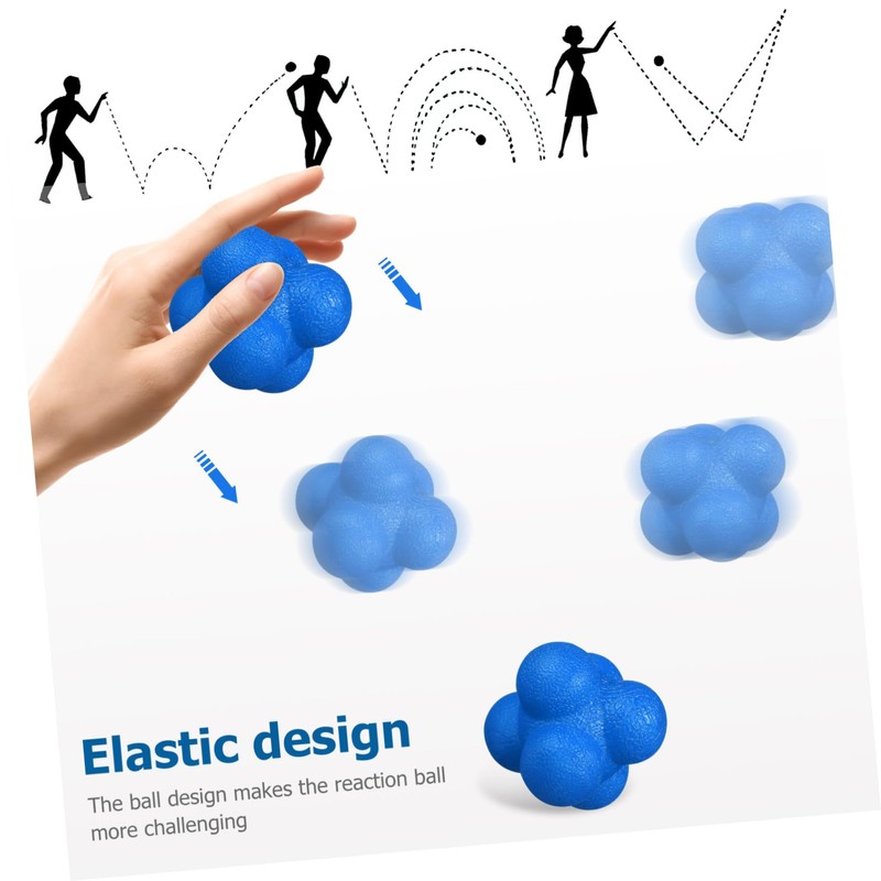 Mipcase 6 Pcs Hexagonal Reaction Balls Agility Training for Sports