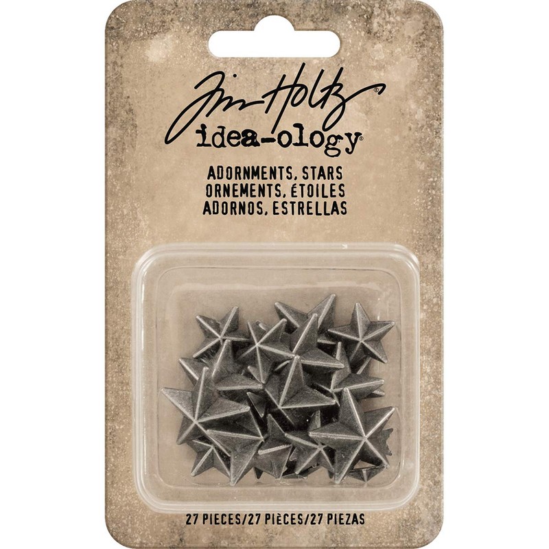 Tim Holtz Stars Adornments, Multi-Colour