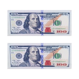 Deocrative Applique Patch 2Pcs Patche for Clothes, One-Hundred-Dollar Bill Patch Cash Money President Benjamin Franklin's Portrait Sew On Applique, DIY Embroidery Patch Sewing Craft Decoration