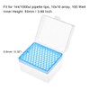 sourcing map Pipette Tips Box 100-Well Tip Holder Container 1