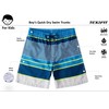 TEX2FIT Boy's Quick Dry Swim Trunks for 7-14yrs, Breathable Swim