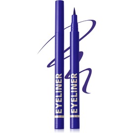 Erinde Delineador Líquido Waterproof, Larga Duración & Alta Pigmentación,#D06 Azul