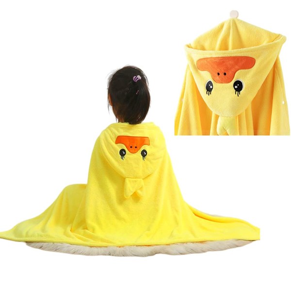 VEABEST Baby Bath Towel Ultra Absorbent Ultra Soft Hooded Towel for Babies,Toddler,Infant,Kids.Pretty Deer Design,Baby Registry Gifts for Boys and Girls (Yellow Duck)