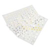 Pegatinas para Decoración de Uñas, 3 Unidades, Autoadhesivas, Flor de
