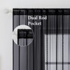 MIULEE 2 Panels Solid Color Sheer Window Curtains Elegant Window
