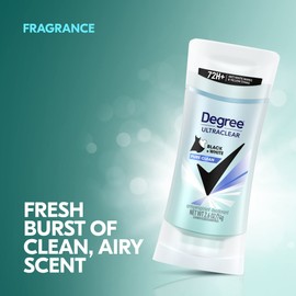 Degree UltraClear Black+White Pure Clean Antiperspirant Deodorant Stick, 2.6 oz (Pack of 2)