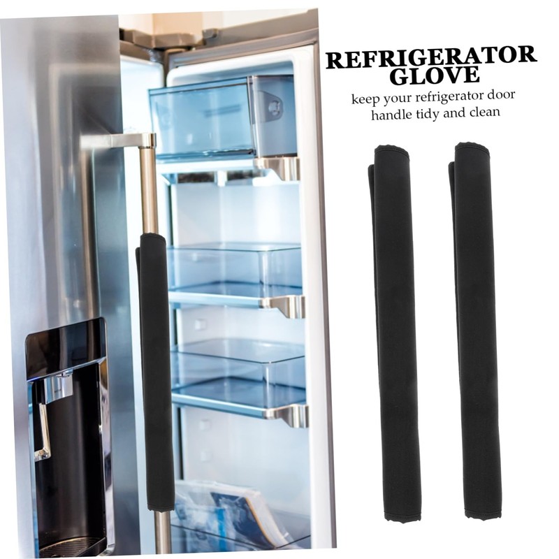 Mobestech 4pcs Appliance Handle Cover Stylish Fridge Door Handle for