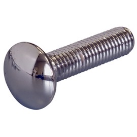 The Hillman Group 943120 Chrome Carriage Bolt, 1/4 x 1-1/2-Inch , 2-Pack