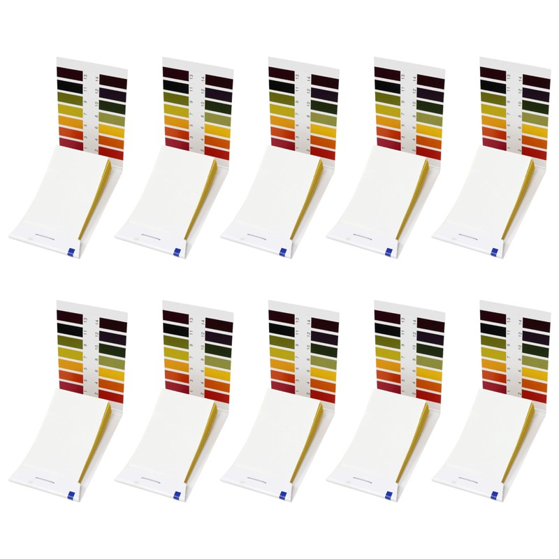 Honbay 10 Pack 800 Pieces PH Test Strips Universal Litmus