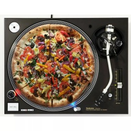 Plastic Waffles Pizza #4 Large Supreme Slipmat Turntable 12" LP Record Player DJ Audiophile
