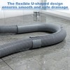 DC,CLISENCE 2 Pack Washing Machine Drain Hose Holder, Washer Drain
