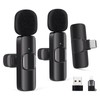Wireless Lavalier Microphone for Android/iPhone/Computer/Laptop, Wireless Mic for iPhone 13