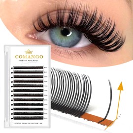 CoMango 5D Flora Spikes Lashes Spikes Lash Extensions Flower Wispy Eyelash Extensions C/D/LC Culry Individual Premade 5D Fans Spikes Lashes Volume Lashes Natural Look(0.07-LC-Mix10-17mm)