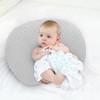 LAT Nursing Pillow for Breastfeeding with Removable Minky Cover,Ergonomic Breast