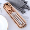 2 Pieces Outdoor Flatware, Baikai Stainless Steel Portable Utensils Set
