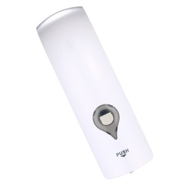 Soap Dispenser, 300ml No Drilling Wall Mounted Single-Head Manual Soap Dispenser Bathroom Shower Gel Liquid Shampoo Holder-White White