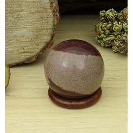 Reikiera Shiva Lingam Stone Ball Natural Narmada River Gemstone Sphere Reiki Crystal Healing With Ring Stand- Choose Size