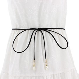 FAIRYGATE Women's Tassel Braided Belt for Dress Bowknot Waist Chain for Dress, Da1017