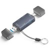 Snblzhef Card Reader USB3.0 SD TF Card Reader USB Hub