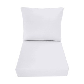 DBM IMPORTS AD105 Knife Edge Small 23x24x6 Deep Seat Back Cushion Slip Cover Set