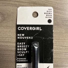 Covergirl Brow Pomade Easy Breezy Sculpt Set 705 Rich Brown Cream Gel Formula