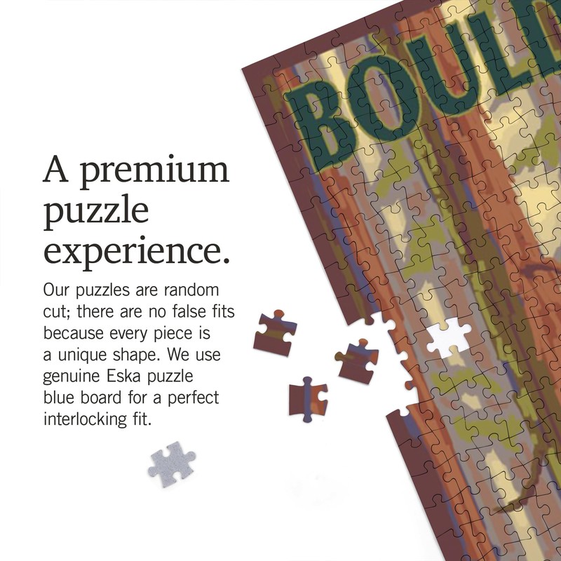 Lantern Press 1000 Piece Jigsaw Puzzle, Boulder Creek, CA, Redwood