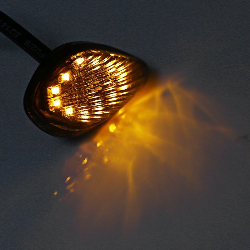 KIMISS 1 Pair Motorcycle Turn Signal, Motorcycle Flash LED Turn