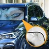 YYZZH Wolf Or Husky Dog Blue Eye Car Windshield Sun
