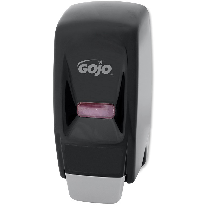 GOJO 800 Series Bag-in-Box Push-Style Lotion Soap Dispenser, Black, for