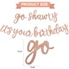 TONIFUL Rose Gold Go Shawty It's Your Birthday Banner -