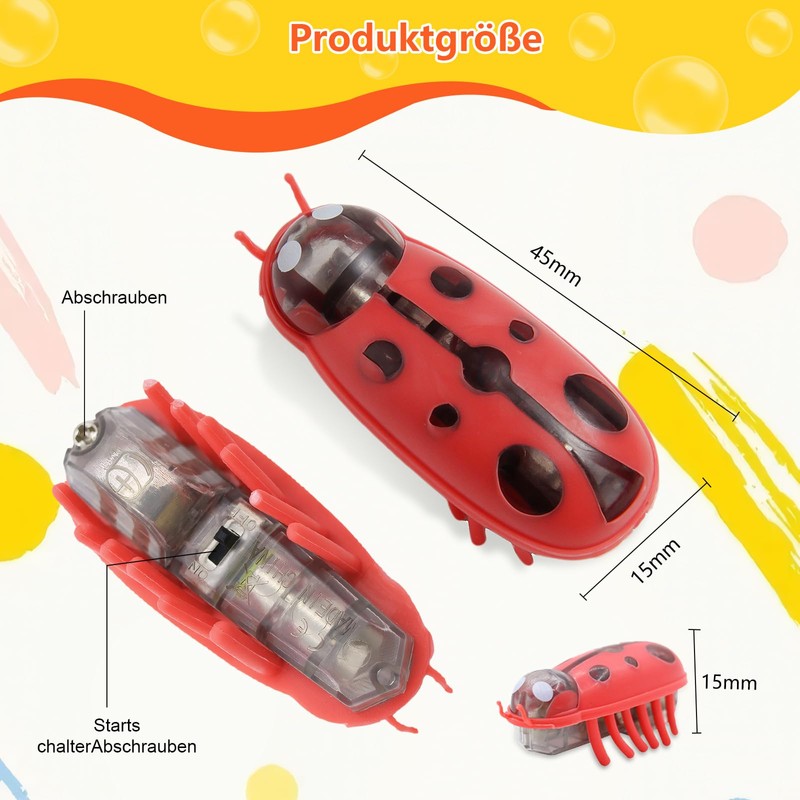 Mini Beetle, Pack of 2 Beetle Cat Toy, Electric Beetle