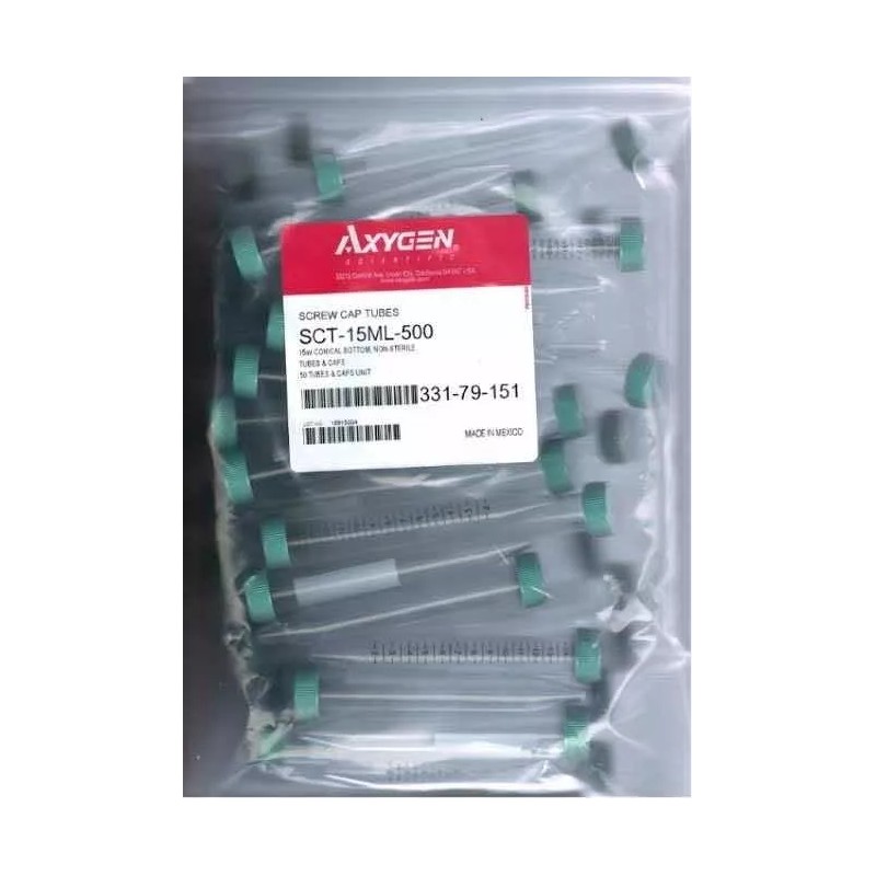 Axygen Tubo Falcon P/centrifuga De 15ml Fondo Cónico Axygen 50pz