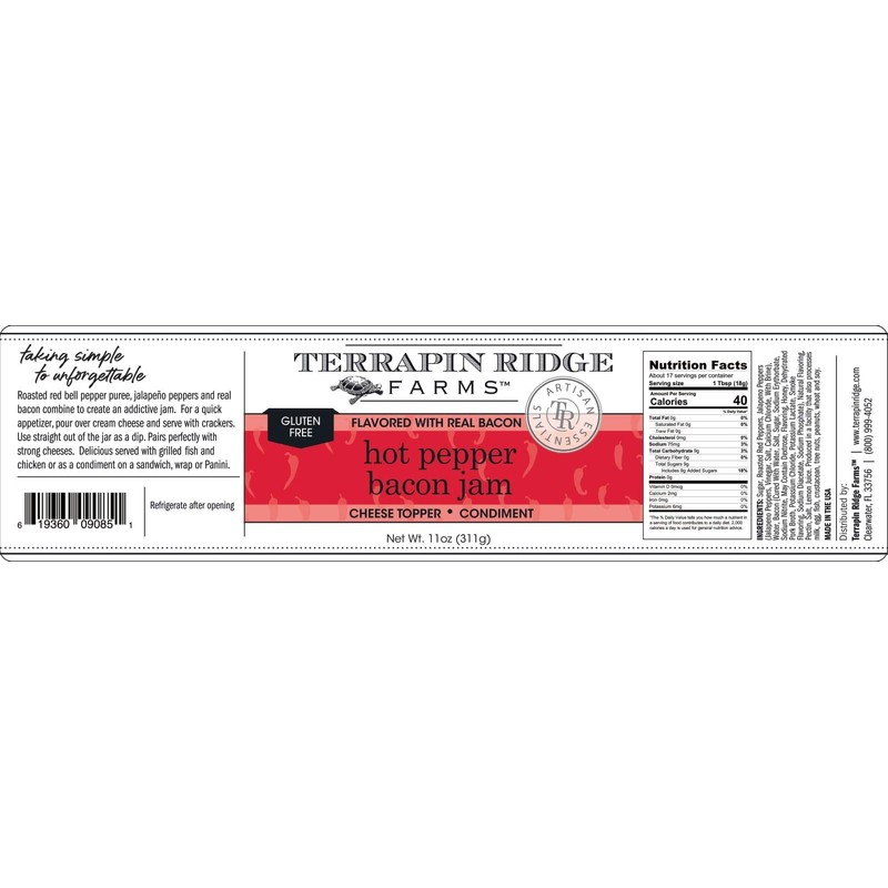 Terrapin Ridge Farms Hot Pepper Bacon Jam – Three 10.5