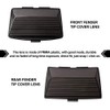 NTHREEAUTO Smoked Fender Tip Light Lenses Cover Mud Guards Lights