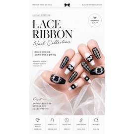 Made shirring handmade nail tips, pedi tips - Almond M / 메이드셔링 수제네일팁,페디팁 - 아몬드M