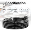 POHIR Pressure Washer Hose 25FT, Kink Resistant Power Washer Replacement