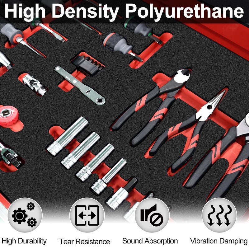 ToLanbbt Polyurethane Foam Sheets, 6P 16 x 12 x 1.6