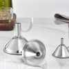 Stainless Steel Funnel, Pack of 3, Stackable Small Funnel, Kitchen