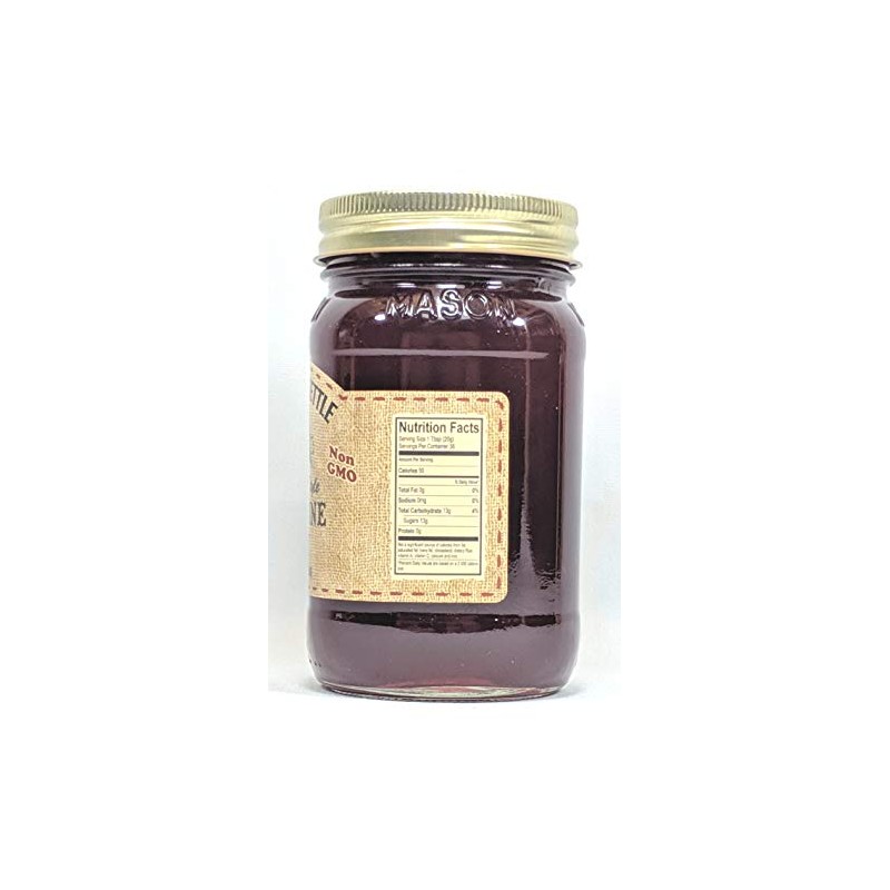 Amish Homemade Style Muscadine Jelly 2-19 Oz Reusable Jars All