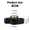 1/4-20 Wing Knobs, 10 Pcs 1/4" Black Wing Knobs with