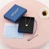 RWQIAN Silver Heart Letter Chain Women's Stainless Steel Initial Chain